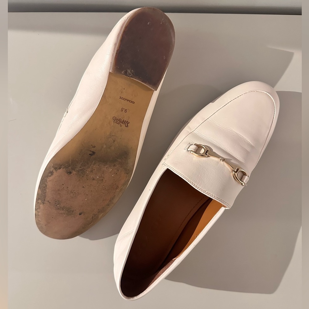 White leather loafers size 9.5 - Picture 8 of 8